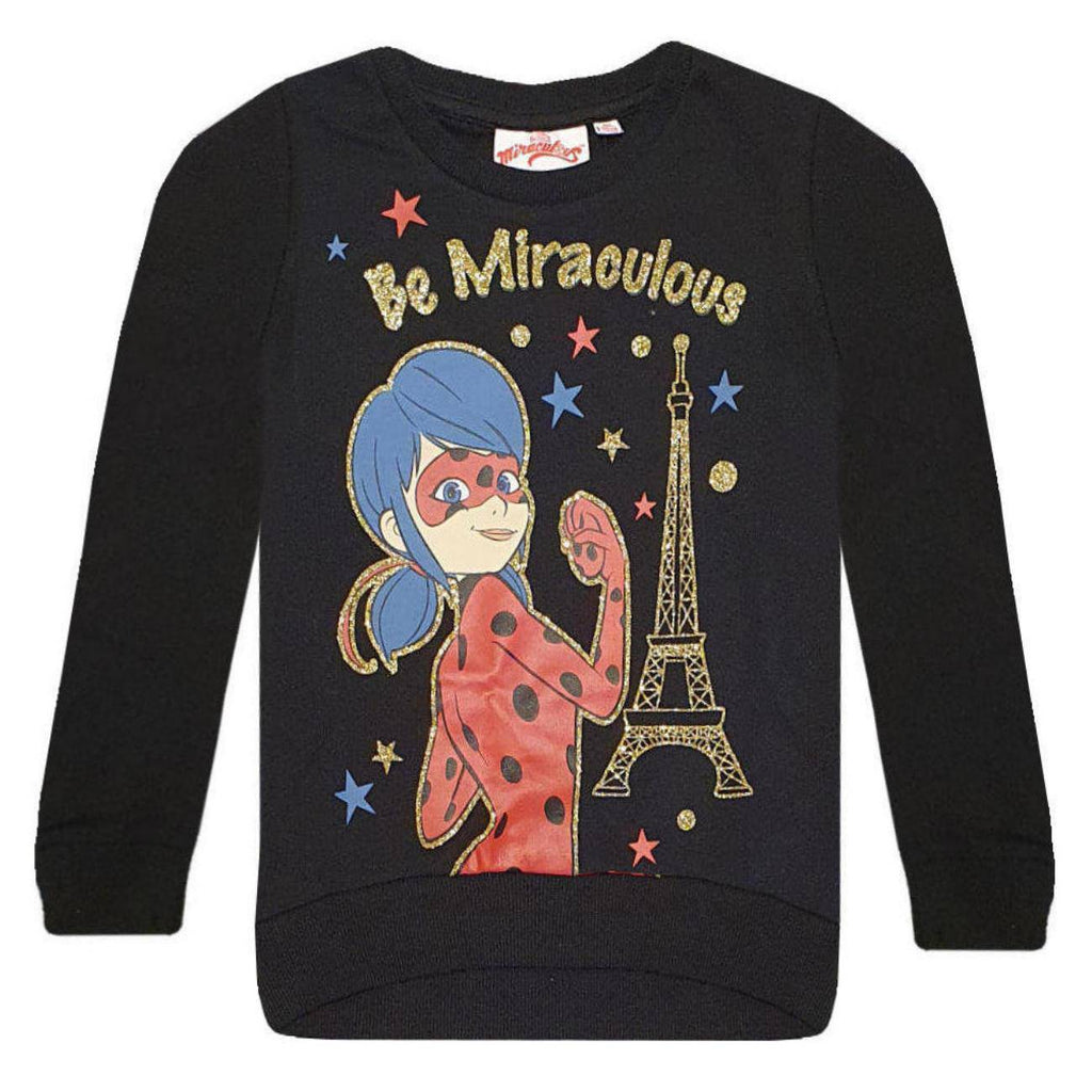 Miraculous Ladybug Kids Sweater Jumper with Golden Glitter - Fabrica Fantasia