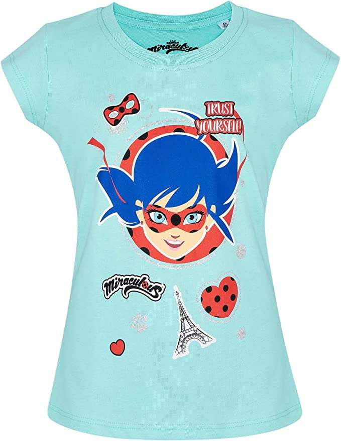 Miraculous Ladybug Kids T-Shirt Short Sleeve Top - Fabrica Fantasia