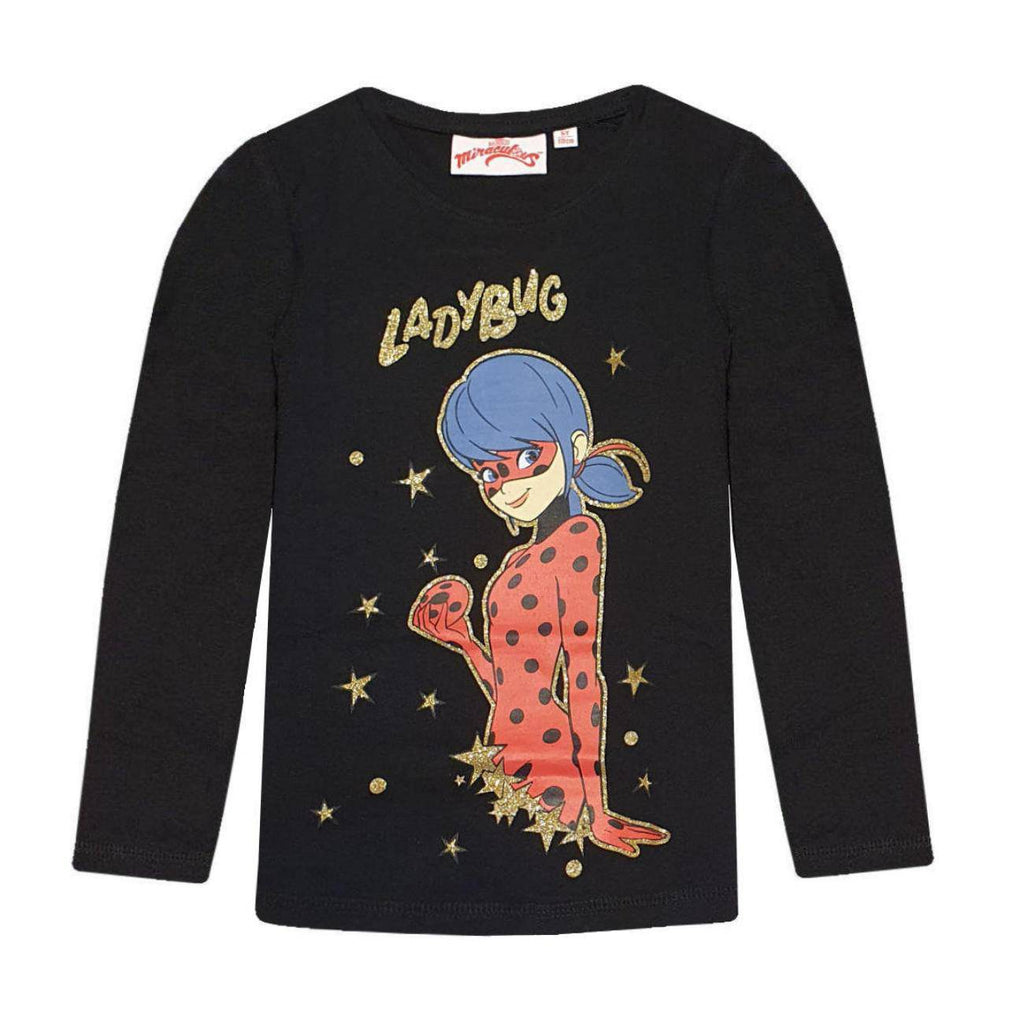 Miraculous Ladybug Kids T-Shirt With Golden Glitter - Fabrica Fantasia