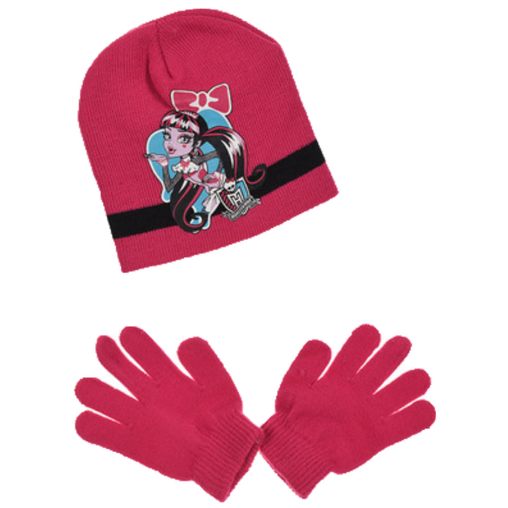 Monster High Kids Hat & Gloves Winter Set - Fabrica Fantasia