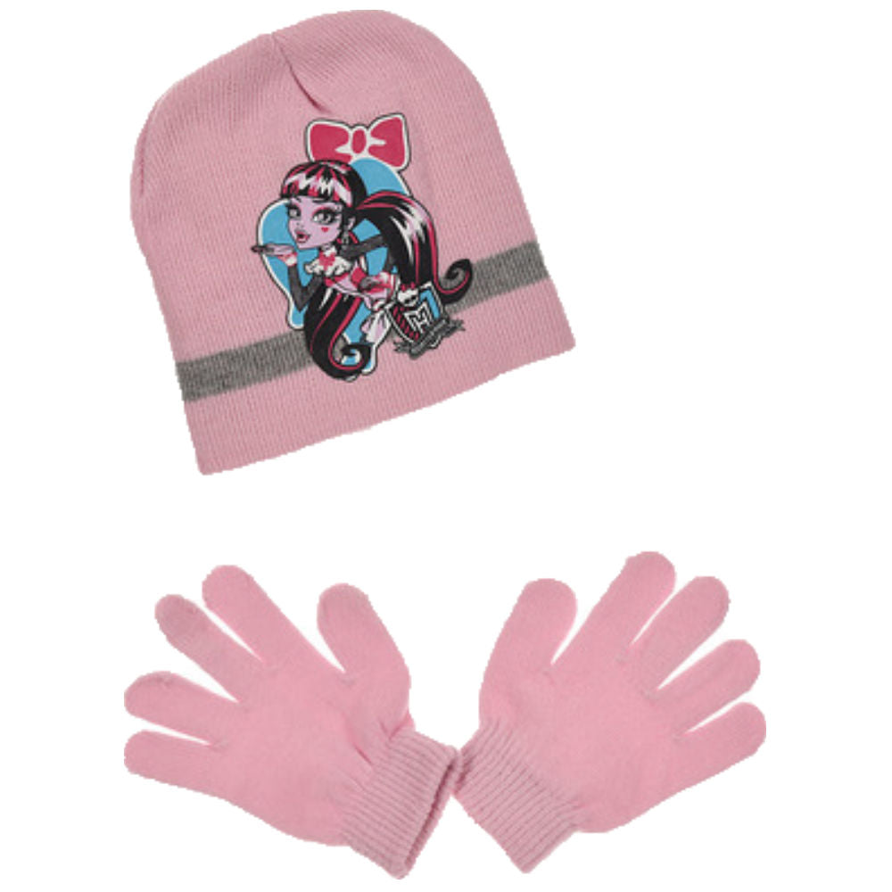 Monster High Girls Hat & Gloves Winter Set - Fabrica Fantasia