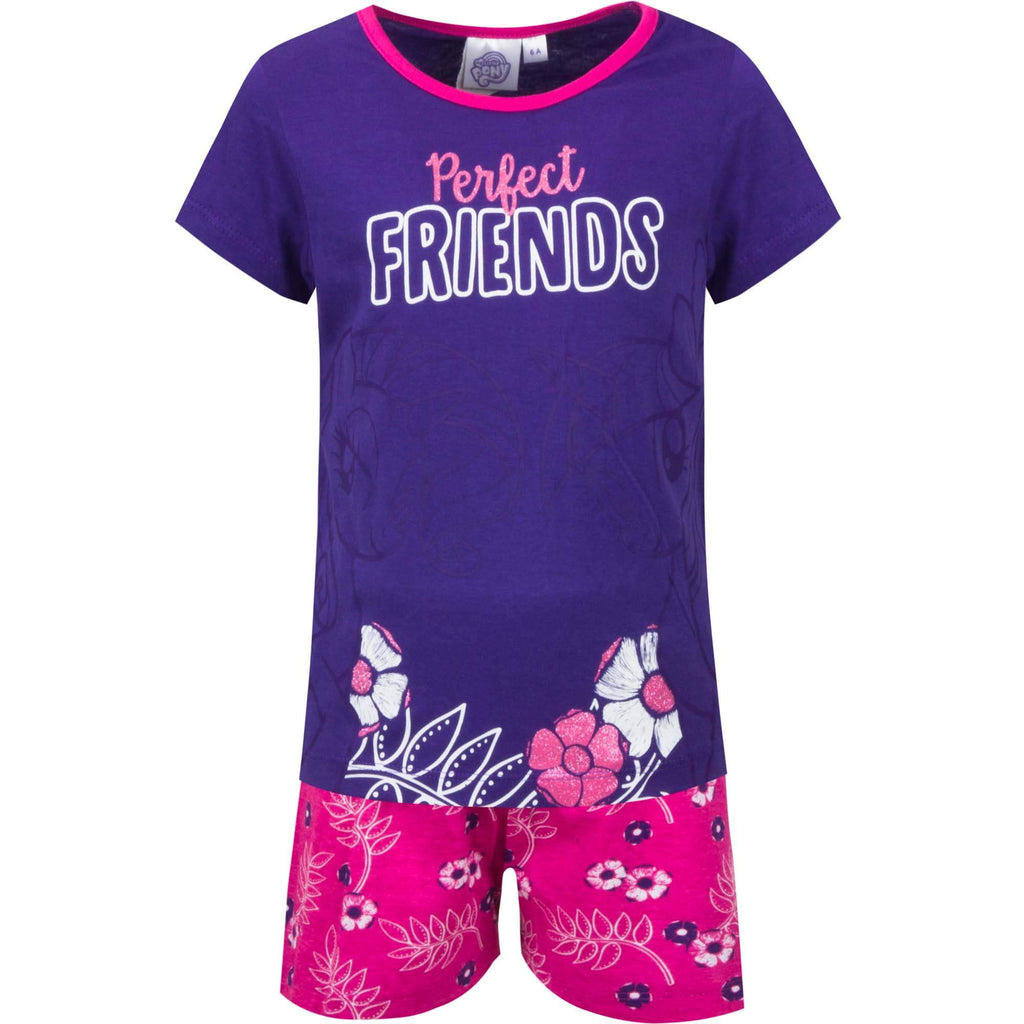 My Little Pony Kids Pyjama Nightwear Set With Glitter - Fabrica Fantasia