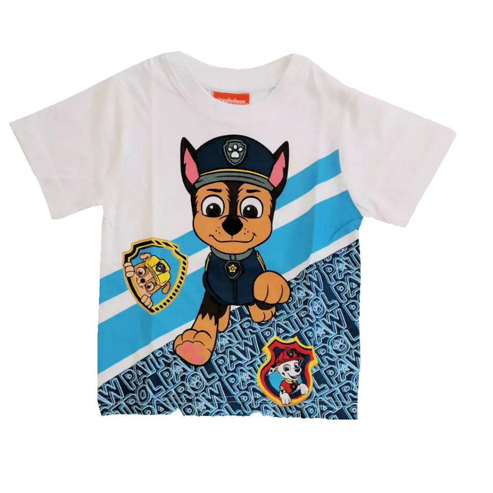 Paw Patrol Kids Chase Short Sleeve T-Shirt - Fabrica Fantasia