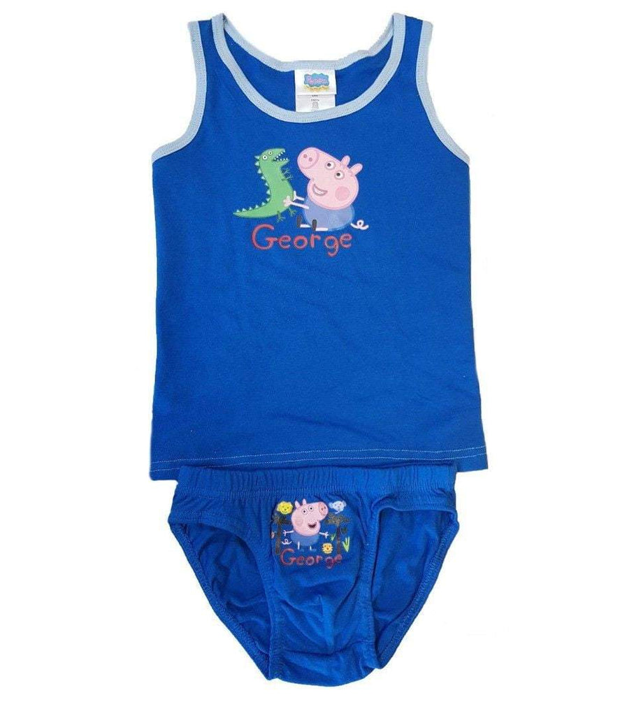 Peppa Pig George Kids Underwear Vest and Briefs Set - Fabrica Fantasia