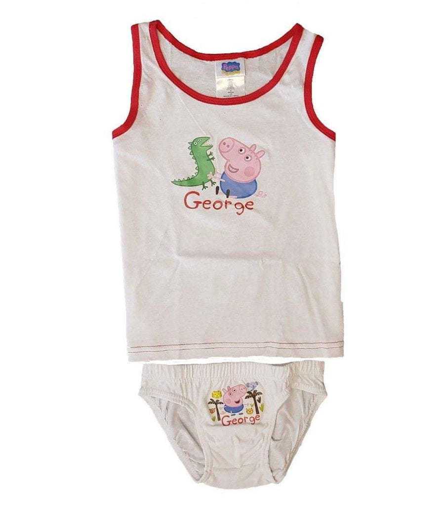 Peppa Pig George Kids Underwear Vest and Briefs Set - Fabrica Fantasia