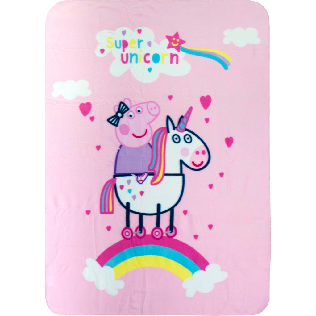 Peppa Pig Kids Fleece Throw Blanket - Fabrica Fantasia