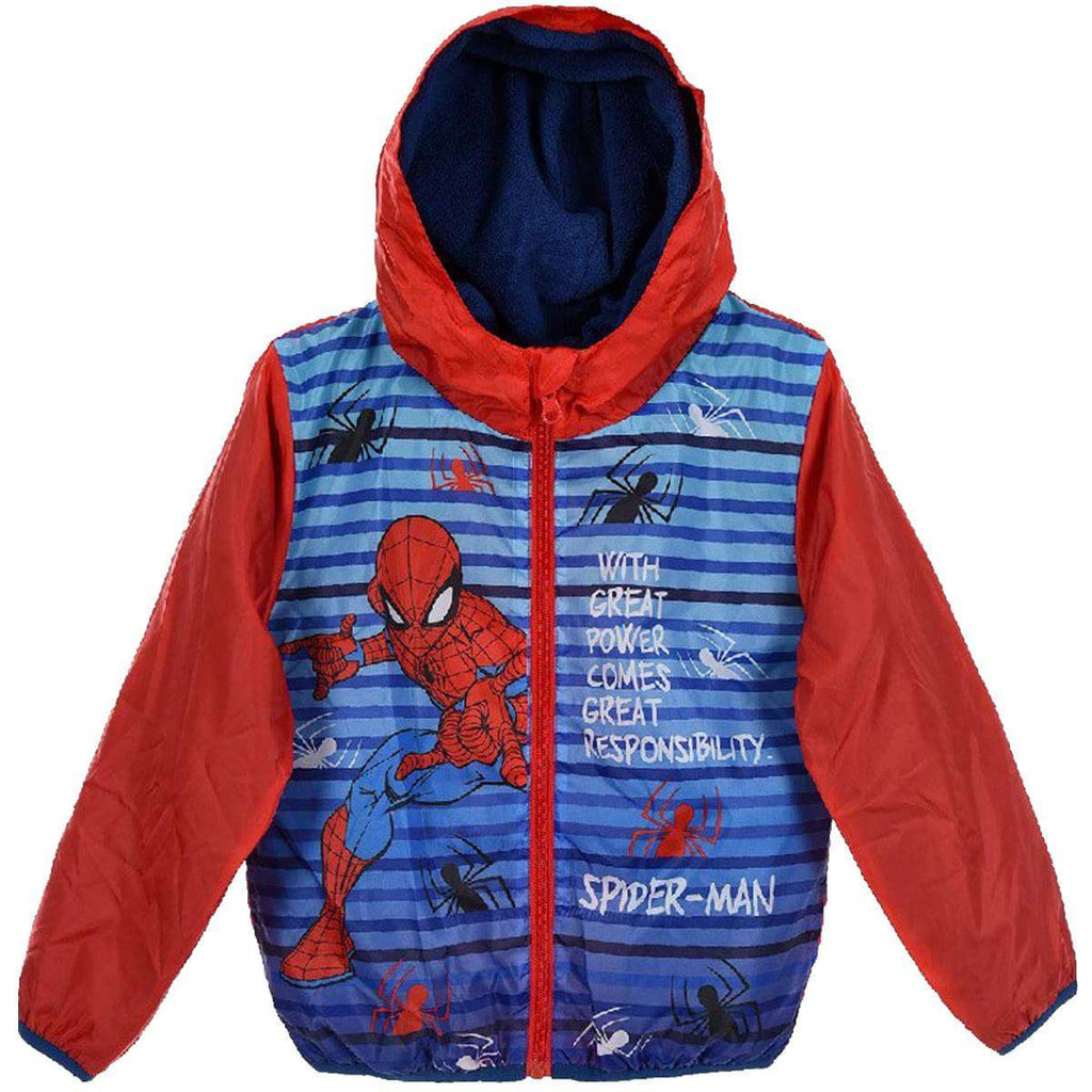 Spider-Man Kids Jacket With Hoodie - Fabrica Fantasia