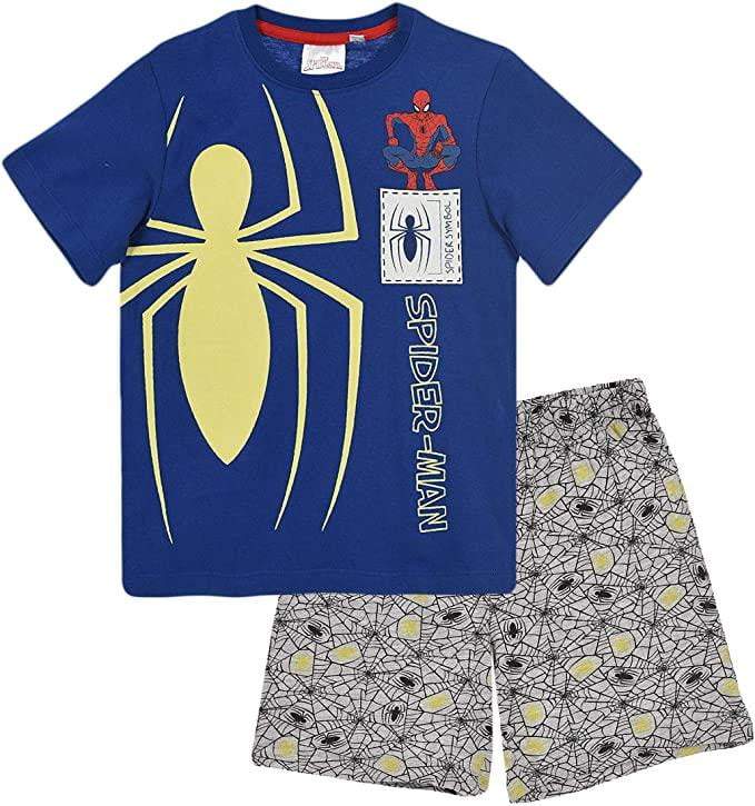 Spiderman Kids Nightwear Pyjama Set Glow In The Dark - Fabrica Fantasia