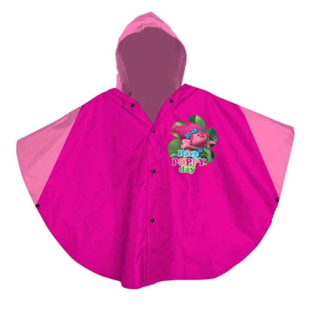 Trolls Kids 5-9 Years Raincover Jacket Impermeable Hoodie - Fabrica Fantasia